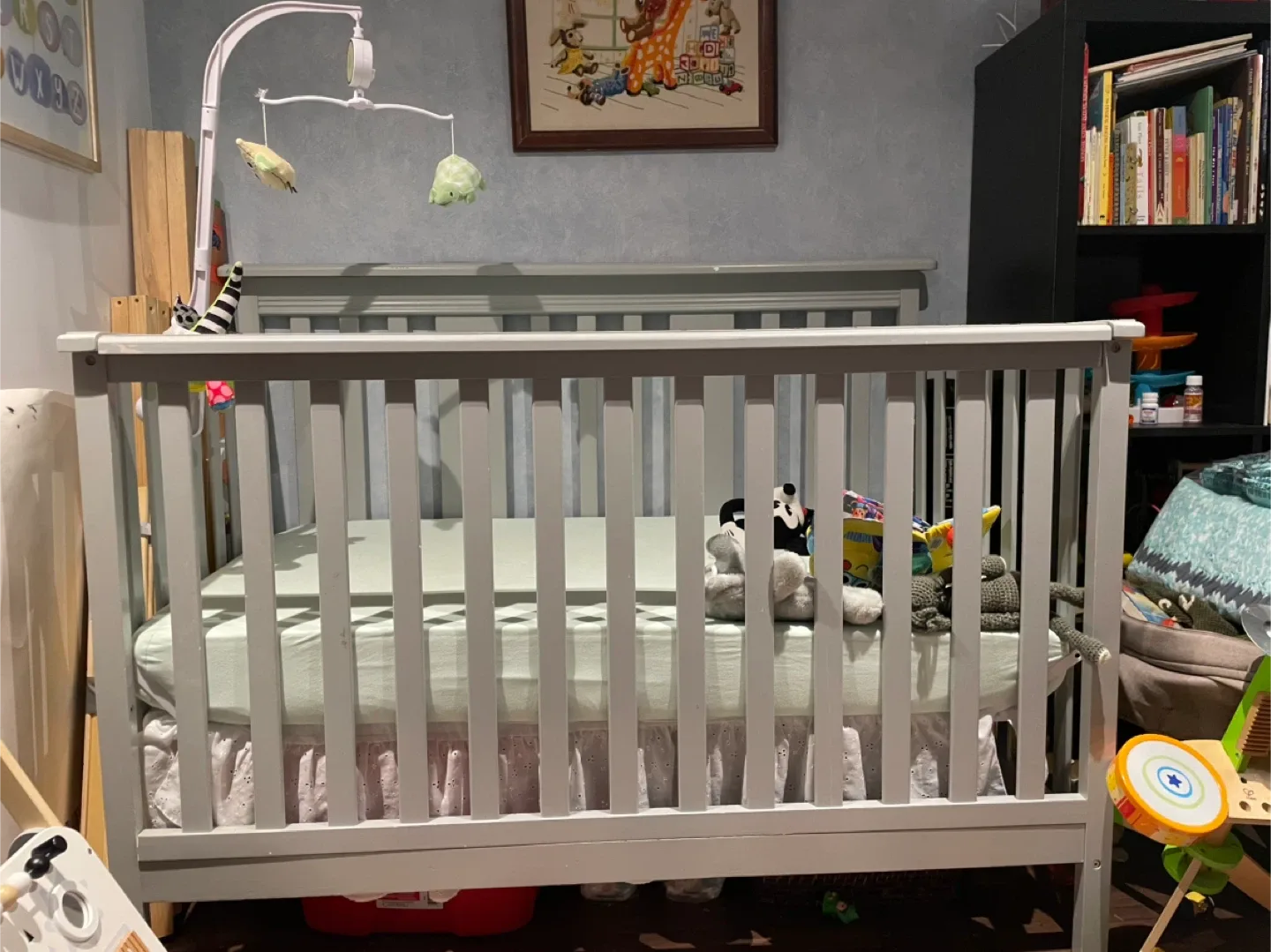 Grey Baby Crib image indicator(3)