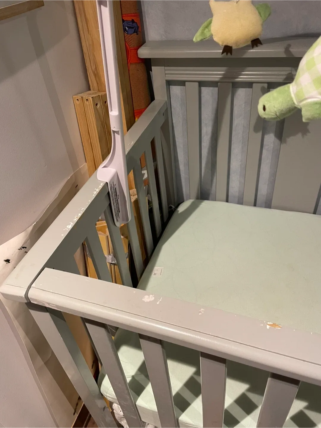 Grey Baby Crib image indicator(4)