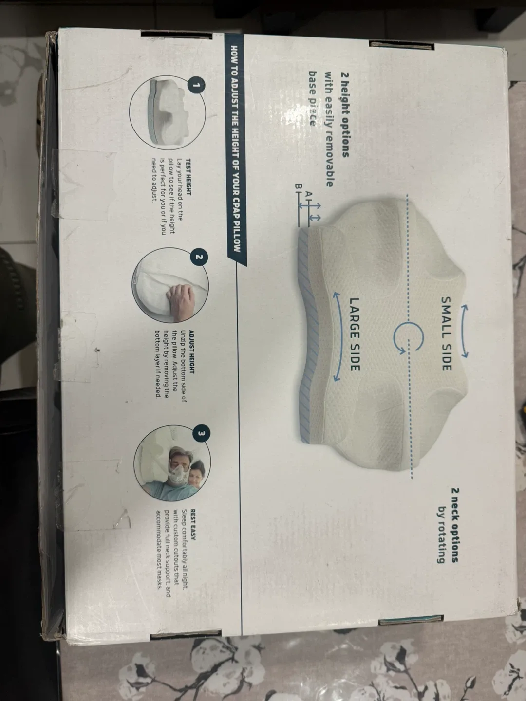 Lunderg CPAP Pillow - Adjustable Height image indicator(5)