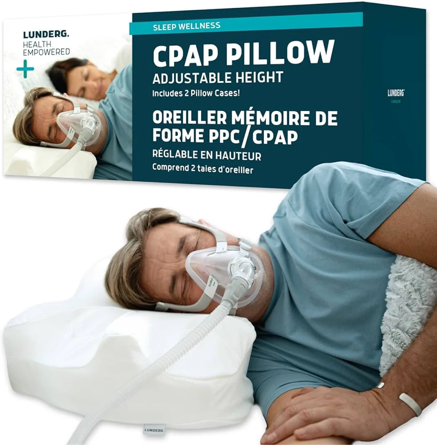 Lunderg CPAP Pillow - Adjustable Height thumbnail