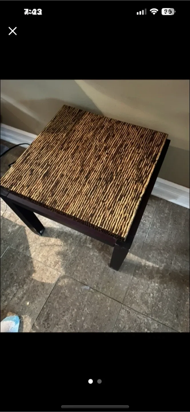 Square Wood Coffee Table