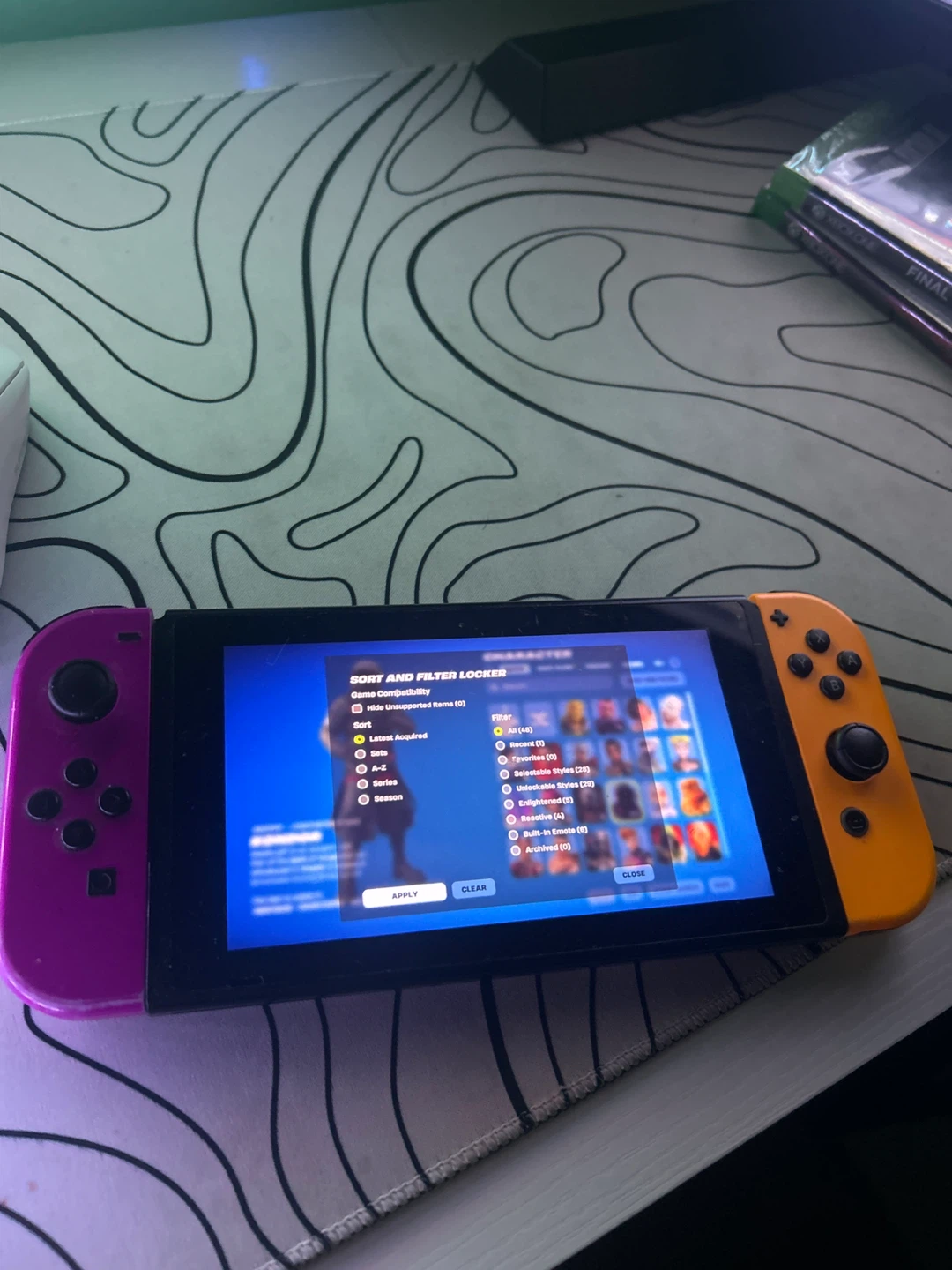 Nintendo Switch - Neon Purple/Orange