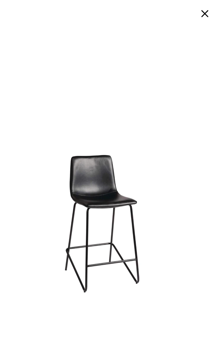 Black Counter Stool - 26" Height 2 pieces
