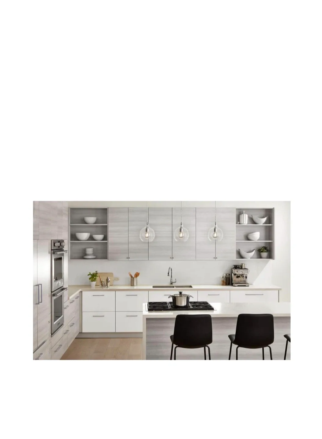 Black Counter Stool - 26" Height 2 pieces image indicator(4)