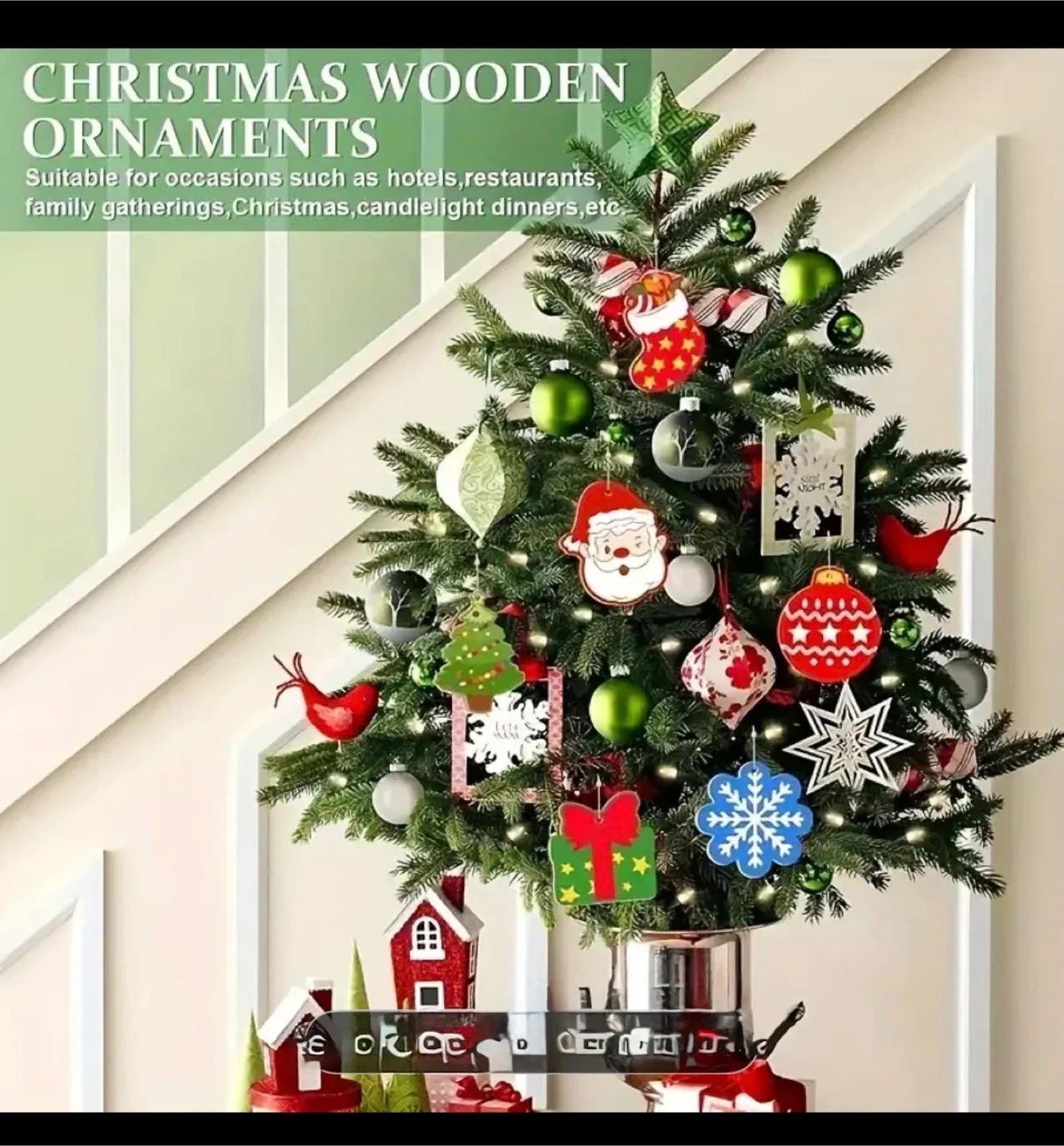 Christmas Wooden Ornaments Set image indicator(5)