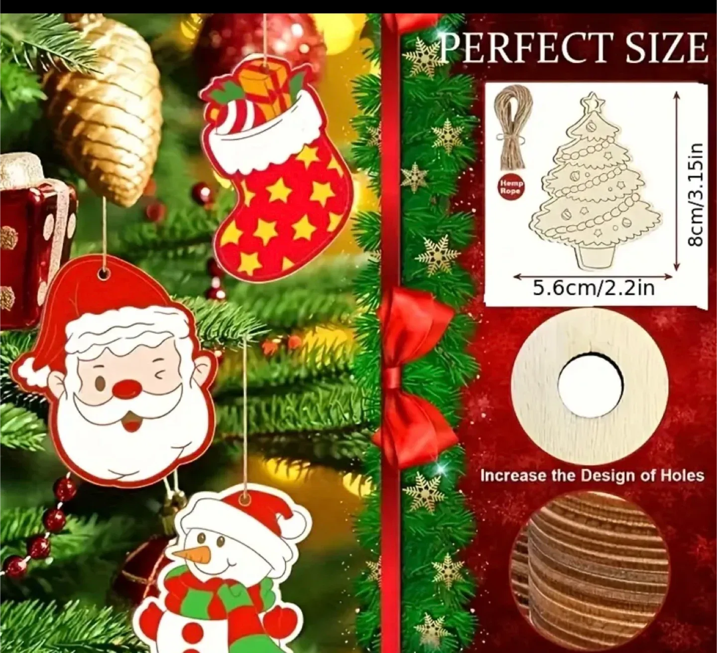 Christmas Wooden Ornaments Set image indicator(2)