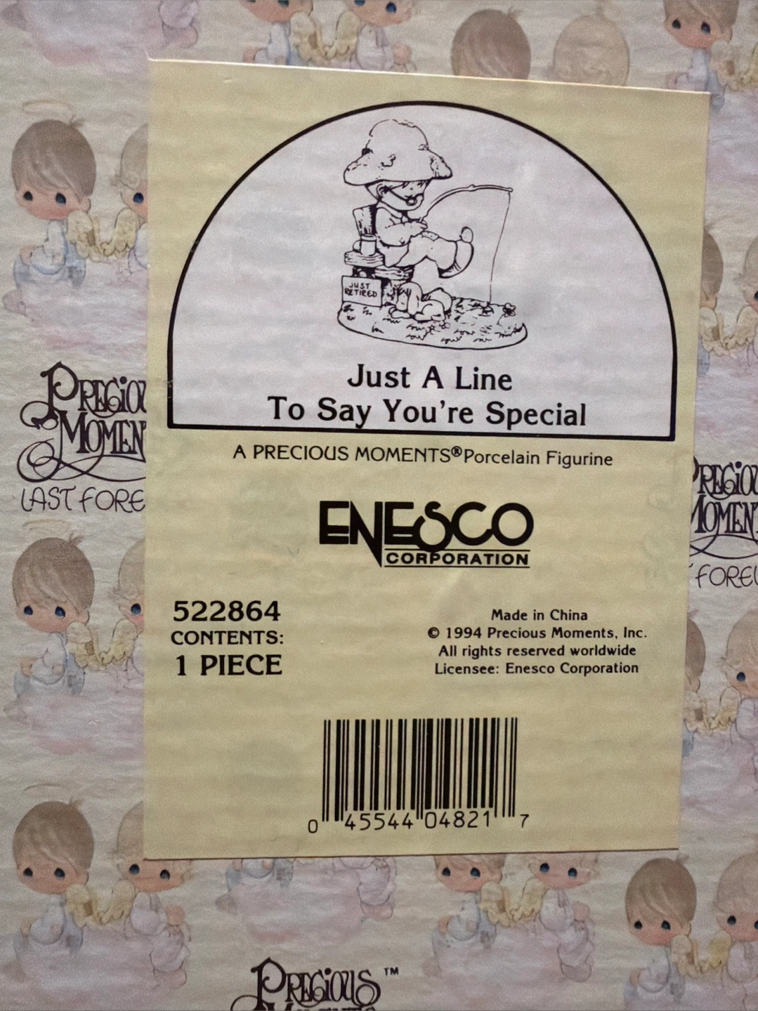 Precious Moments "Just A Line" Figurine