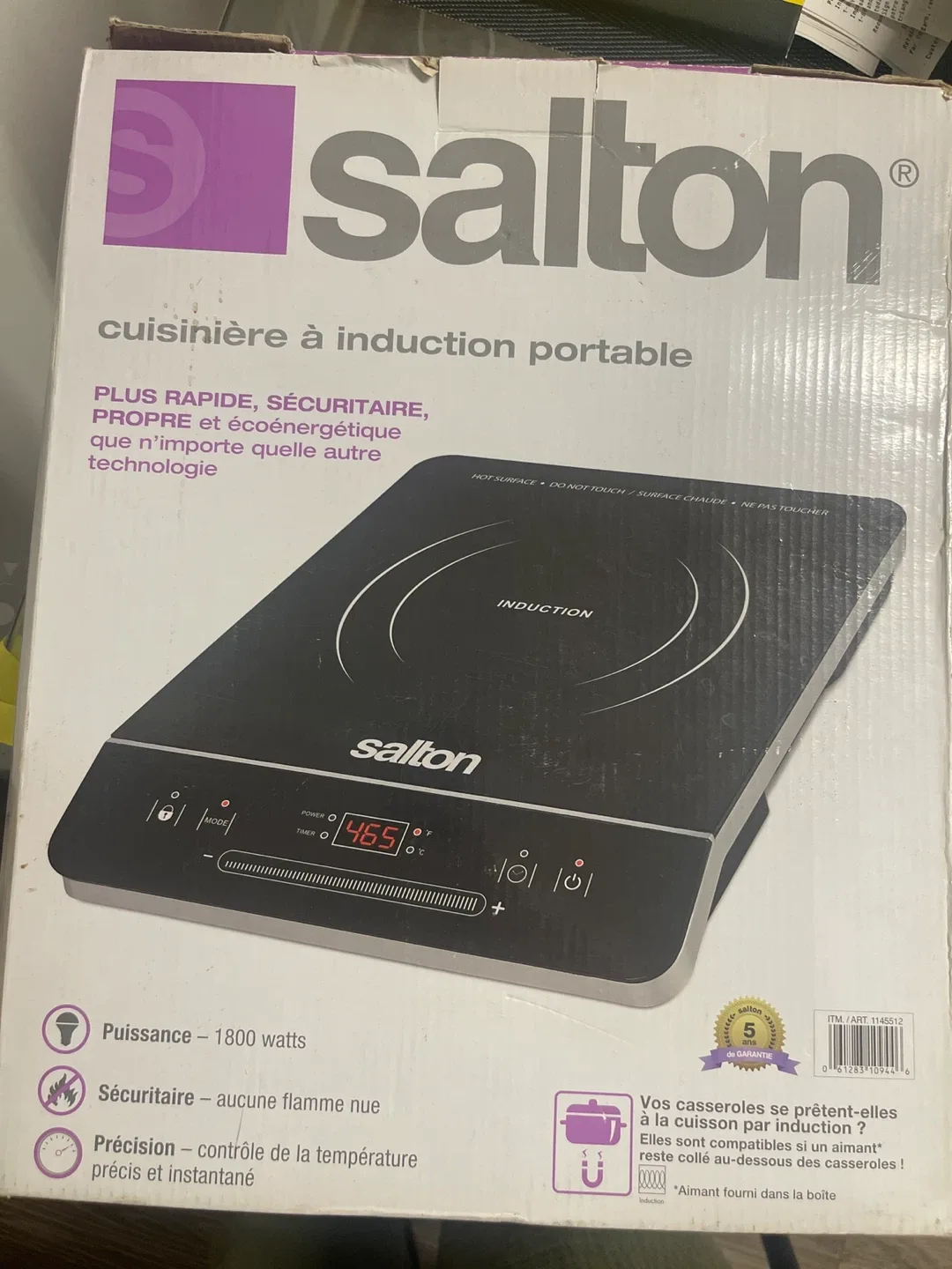 Salton Portable Induction Cooktop