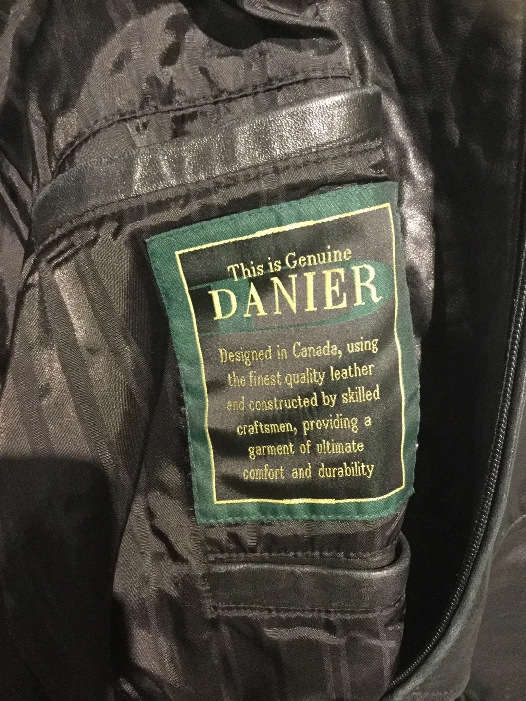 Danier Canada Black Leather Jacket XL image indicator(6)
