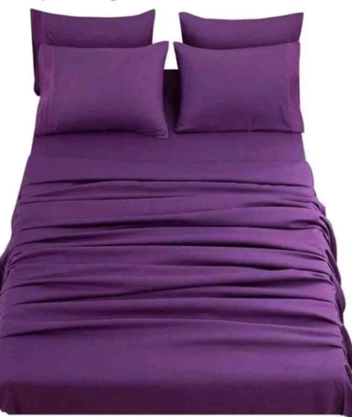 SONORO KATE King Size Purple Bed Sheet Set - New