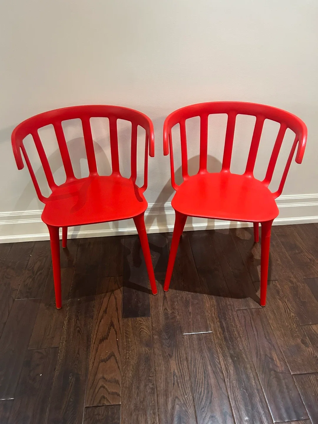 2 x IKEA PS 2012 Marcus arvonen chairs red image indicator(3)