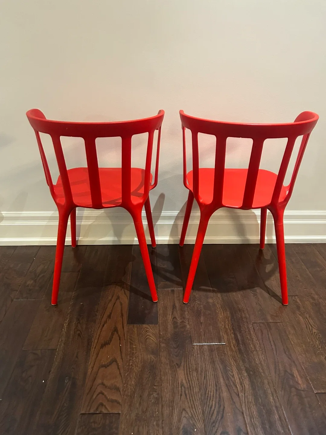 2 x IKEA PS 2012 Marcus arvonen chairs red image indicator(2)