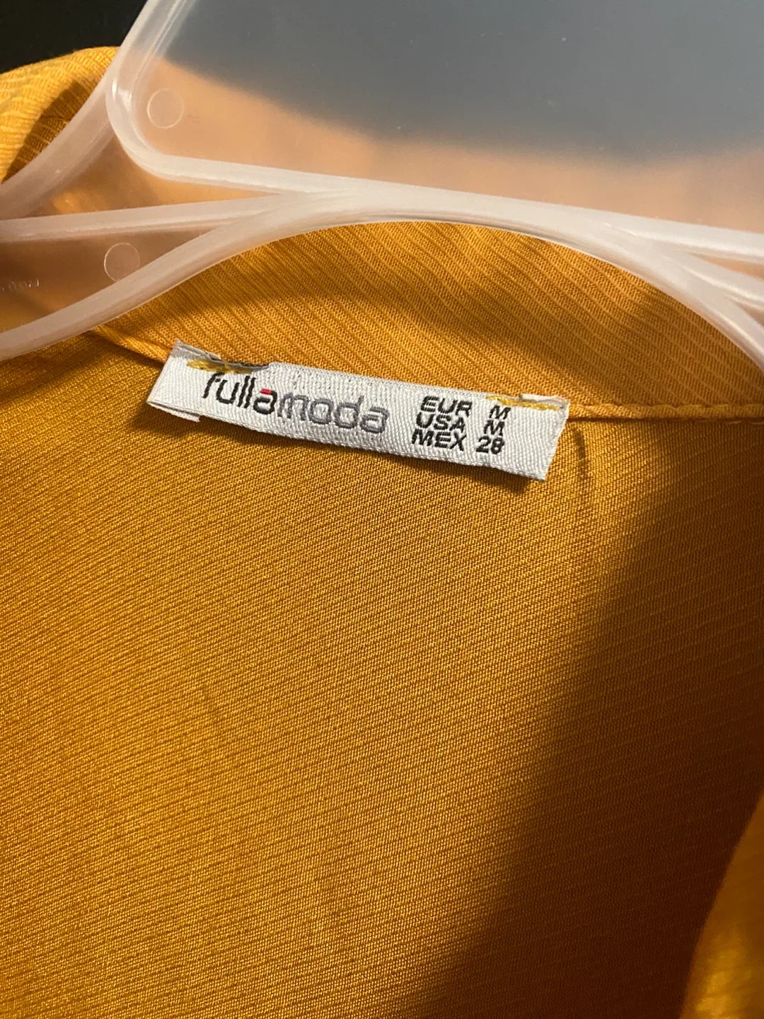 Fullamoda Mustard Yellow Tunic Top - Size M image indicator(4)