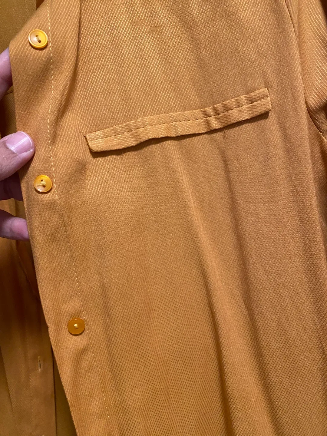 Fullamoda Mustard Yellow Tunic Top - Size M image indicator(6)