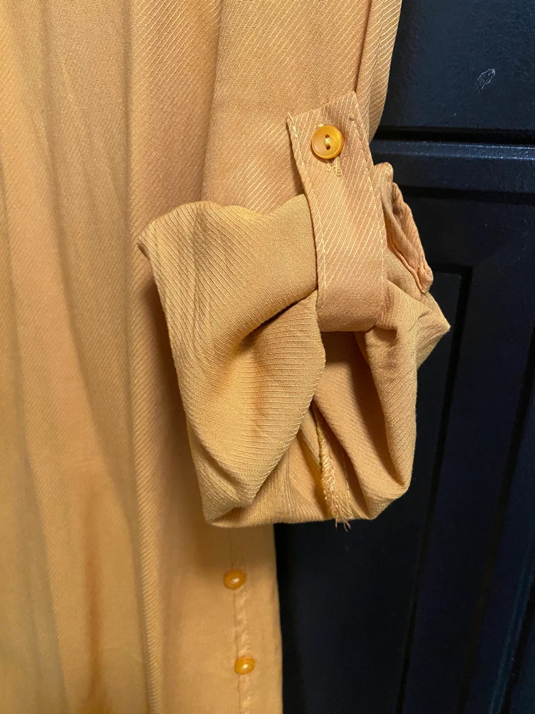 Fullamoda Mustard Yellow Tunic Top - Size M image indicator(7)