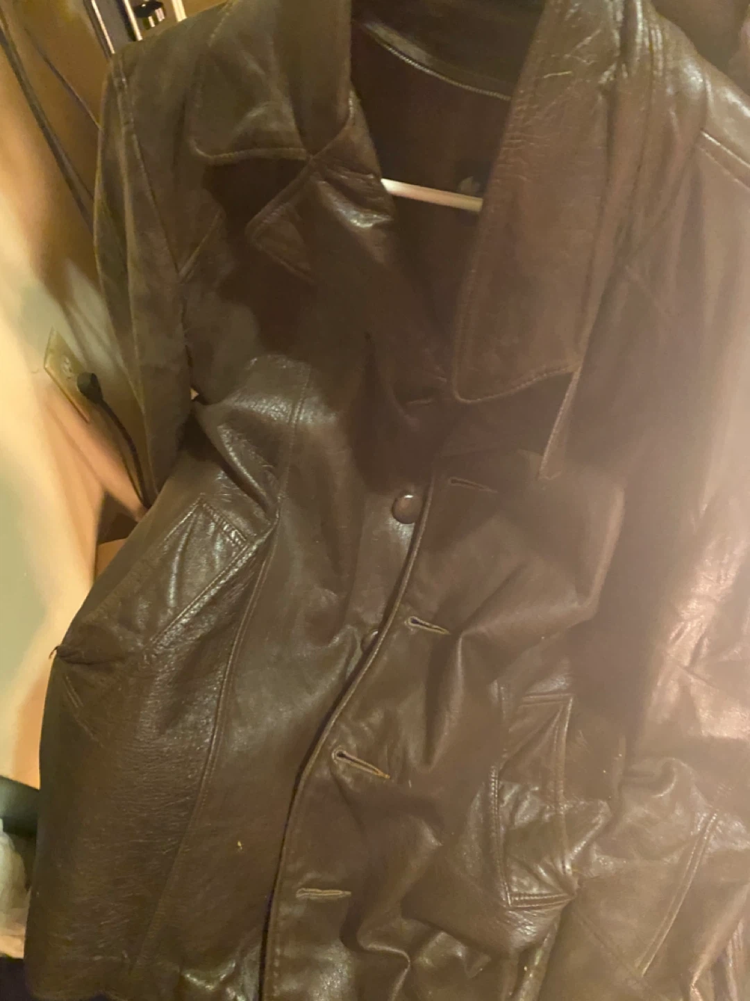 Woodward's Brown Leather Men's Jacket