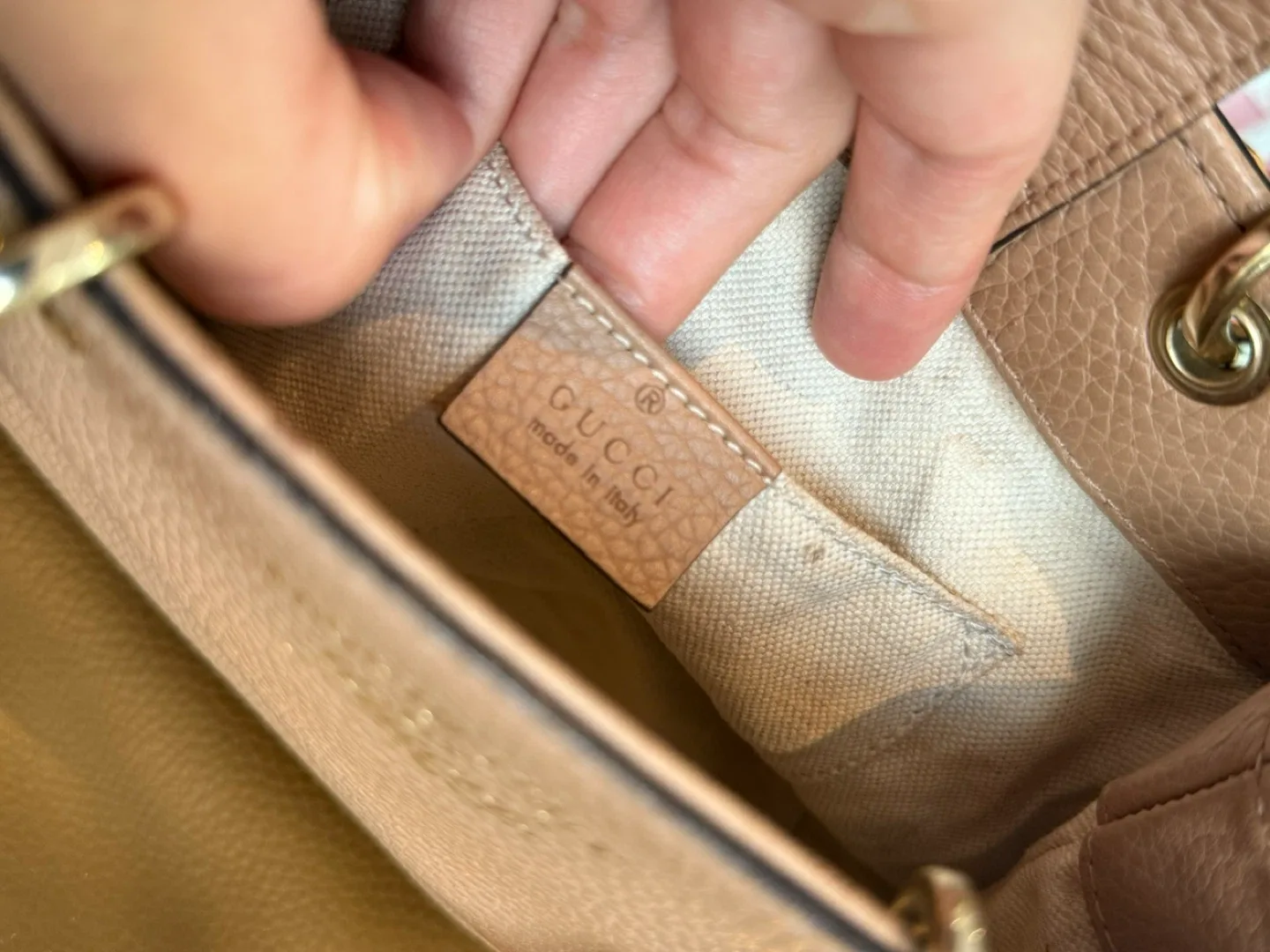 GUCCI BAMBOO SHOPPER MINI TOP HANDLE BAG. image indicator(4)