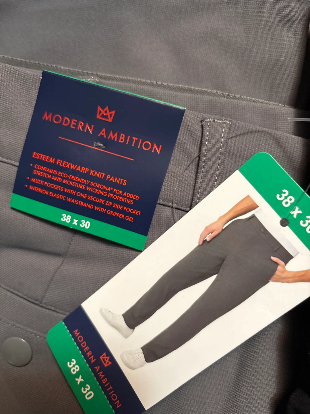 Modern Ambition Flexwarp Knit Pants 38x30 - New - photo 2