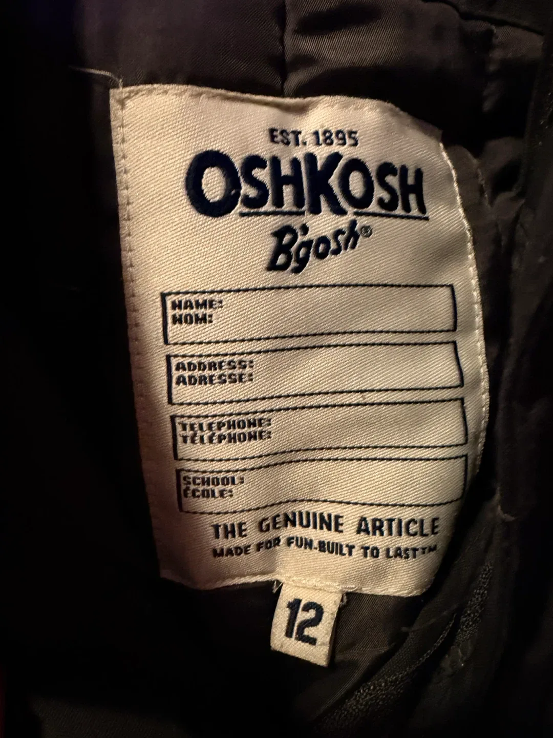 George Coat and OshKosh B'gosh snow pants - Size 10-12 image indicator(3)