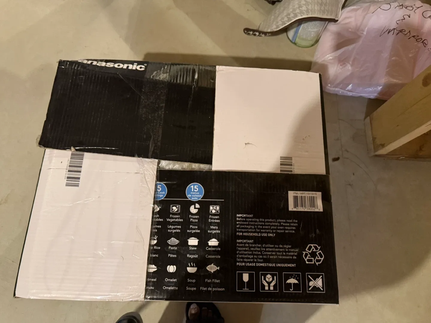 Panasonic Genius 1200W White Microwave Oven