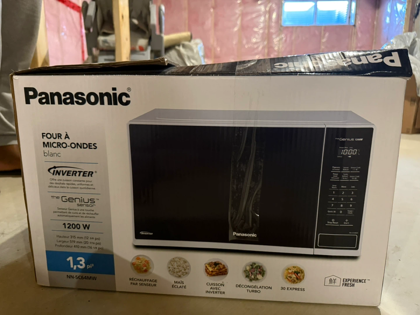 Panasonic Genius 1200W White Microwave Oven - photo 3