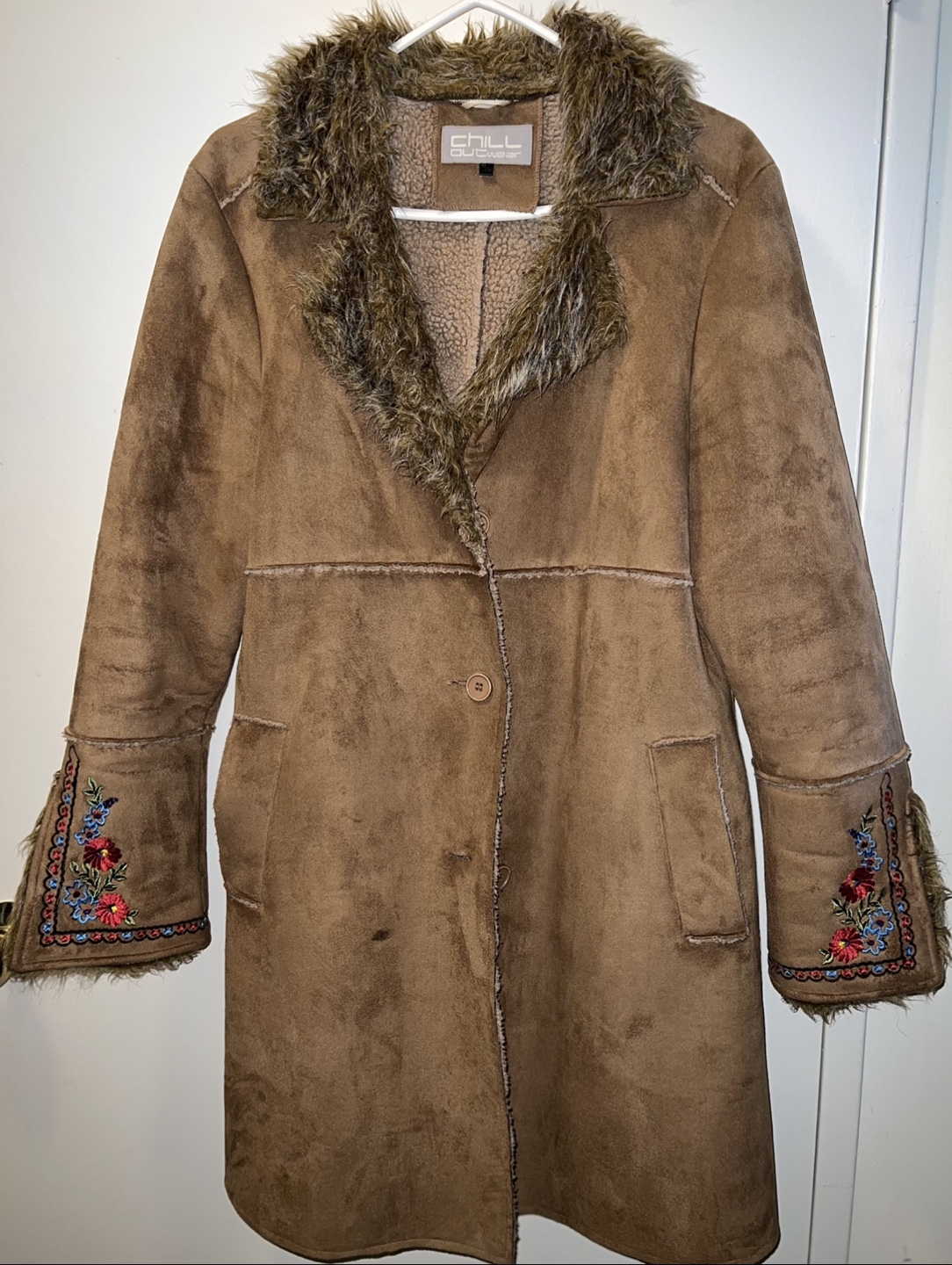Chico's Faux Suede Coat, Size 2 - photo 2