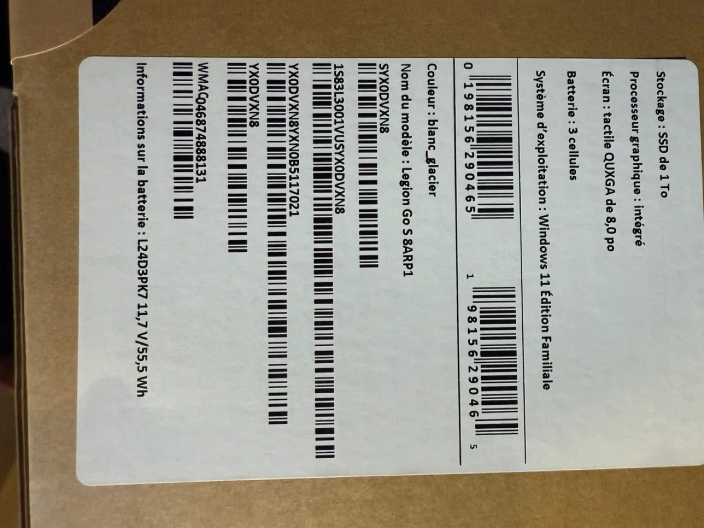 Lenovo Legion Go 8ARP1 Glacier White image indicator(2)