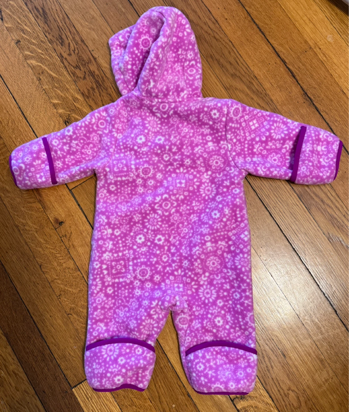 Columbia 0-3 Months Pink Fleece Jumpsuit - photo 3