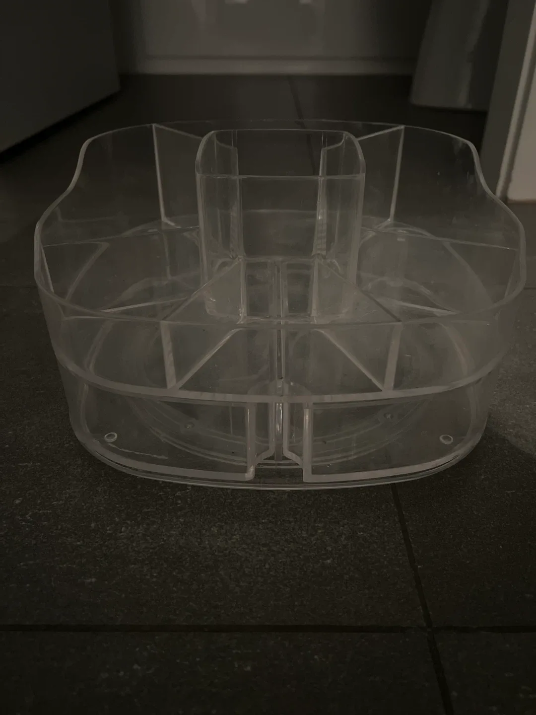 Clear Acrylic Rotating Makeup Organizer image indicator(2)