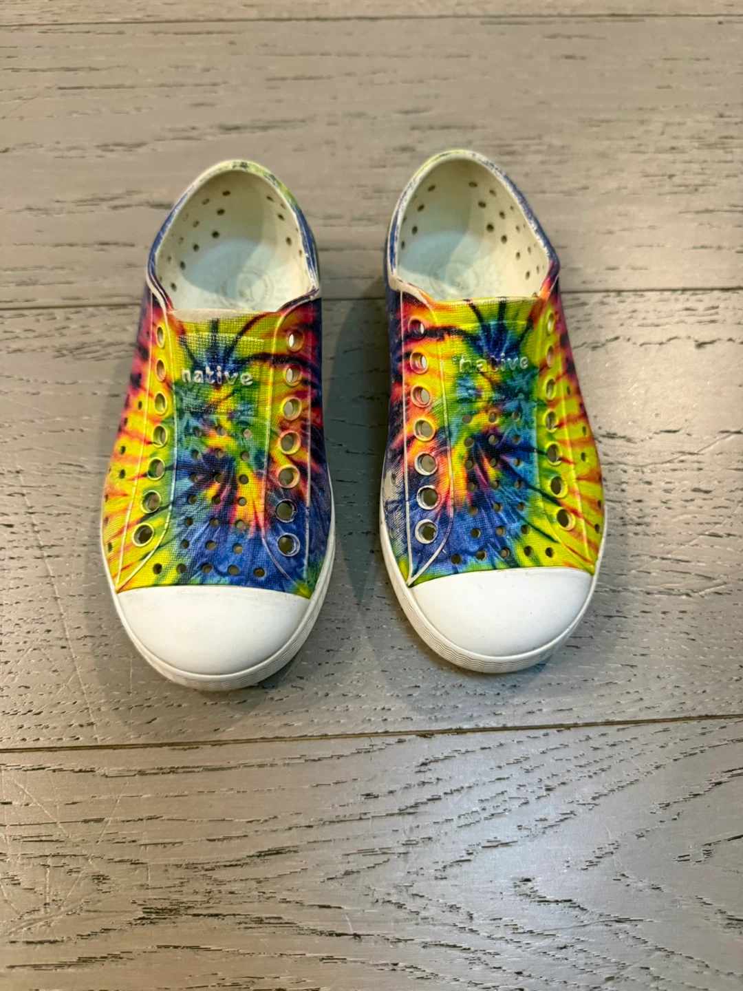 Native Toddler Tie Dye Shoes - Size C9
