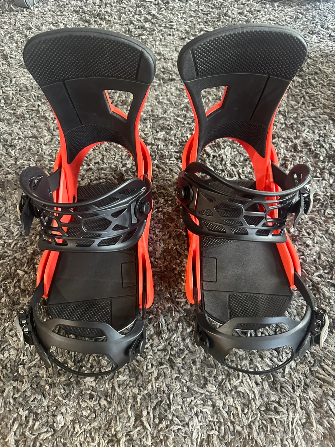 Snowboard Bindings - Red & Black