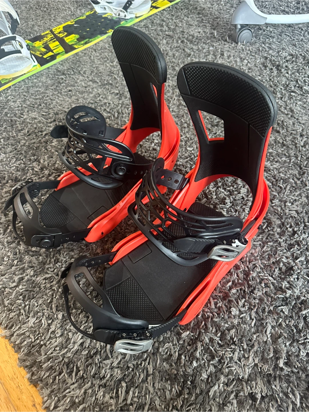 Snowboard Bindings - Red & Black - photo 3