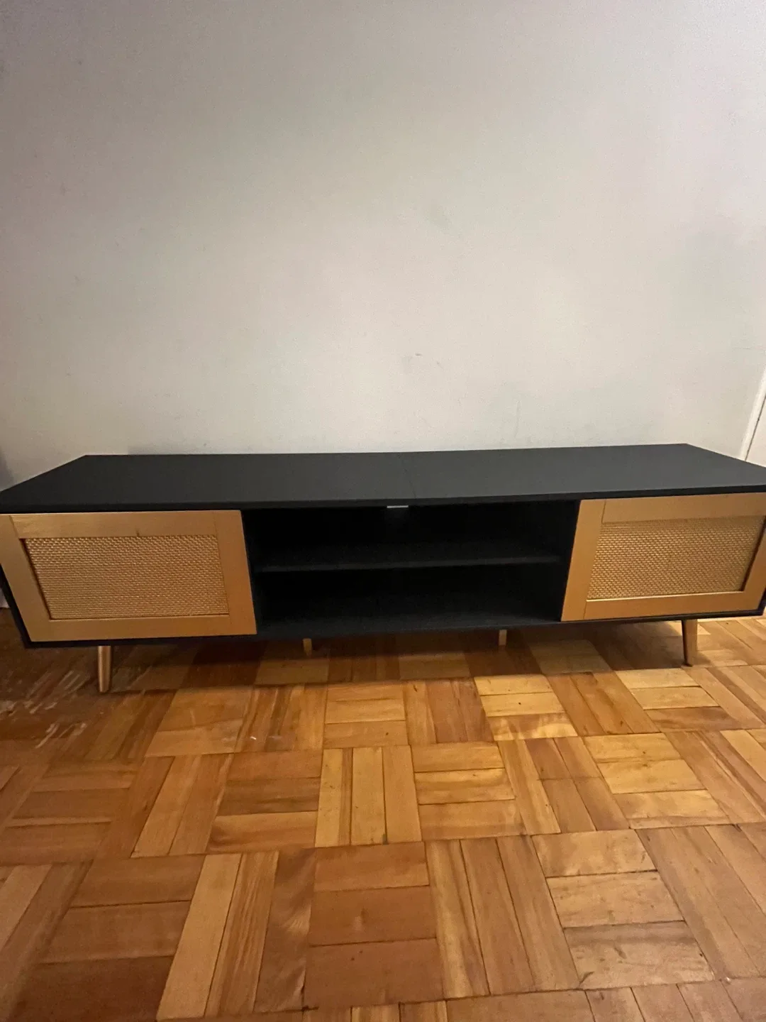 Black & Gold TV Stand