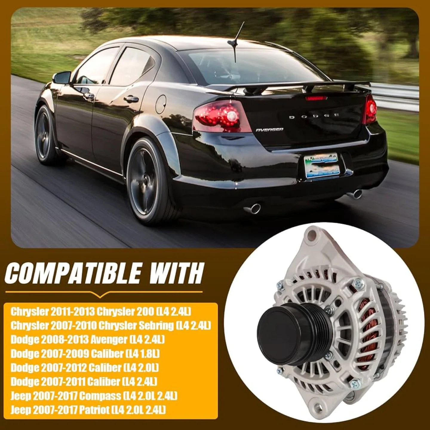 Car Alternator for Chrysler/Dodge/Jeep image indicator(3)