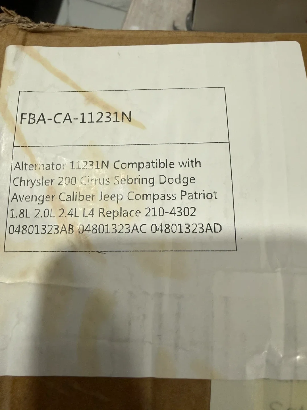 Car Alternator for Chrysler/Dodge/Jeep image indicator(7)