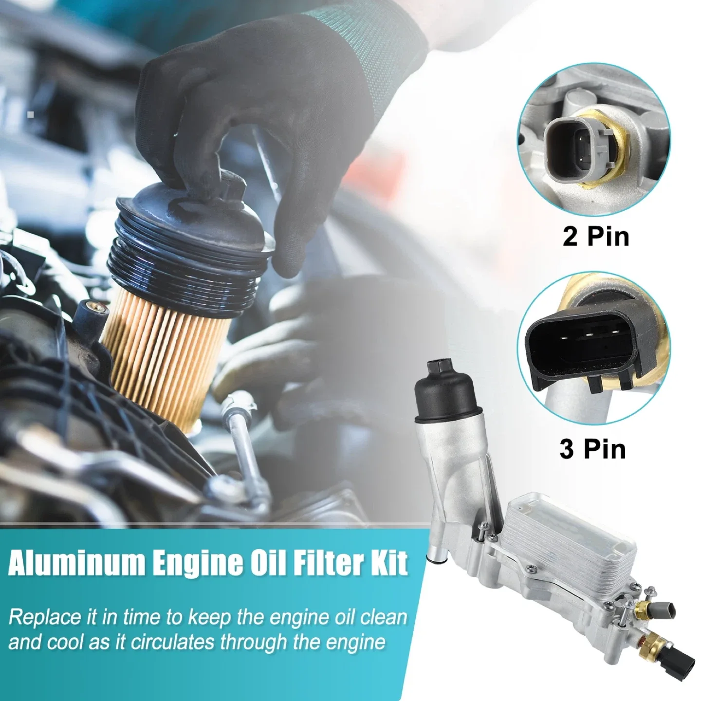 Aluminum Engine Oil Filter Kit image indicator(3)