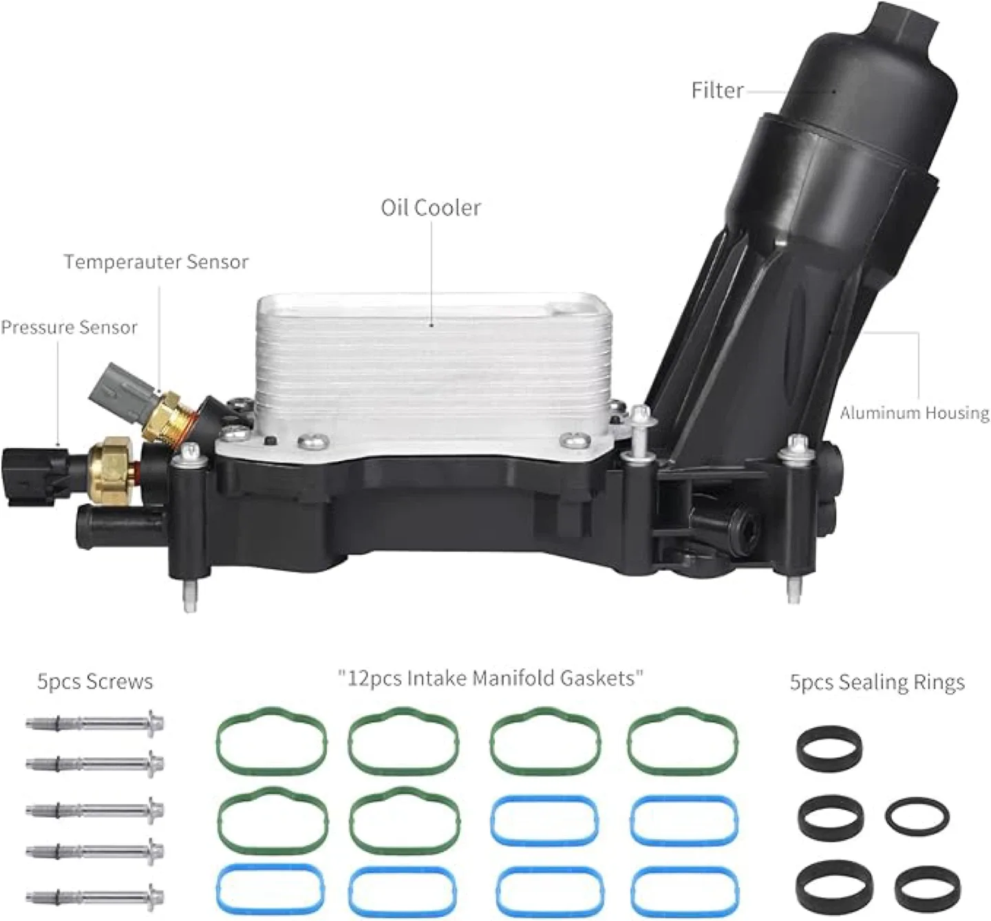 Aluminum Engine Oil Filter Kit thumbnail
