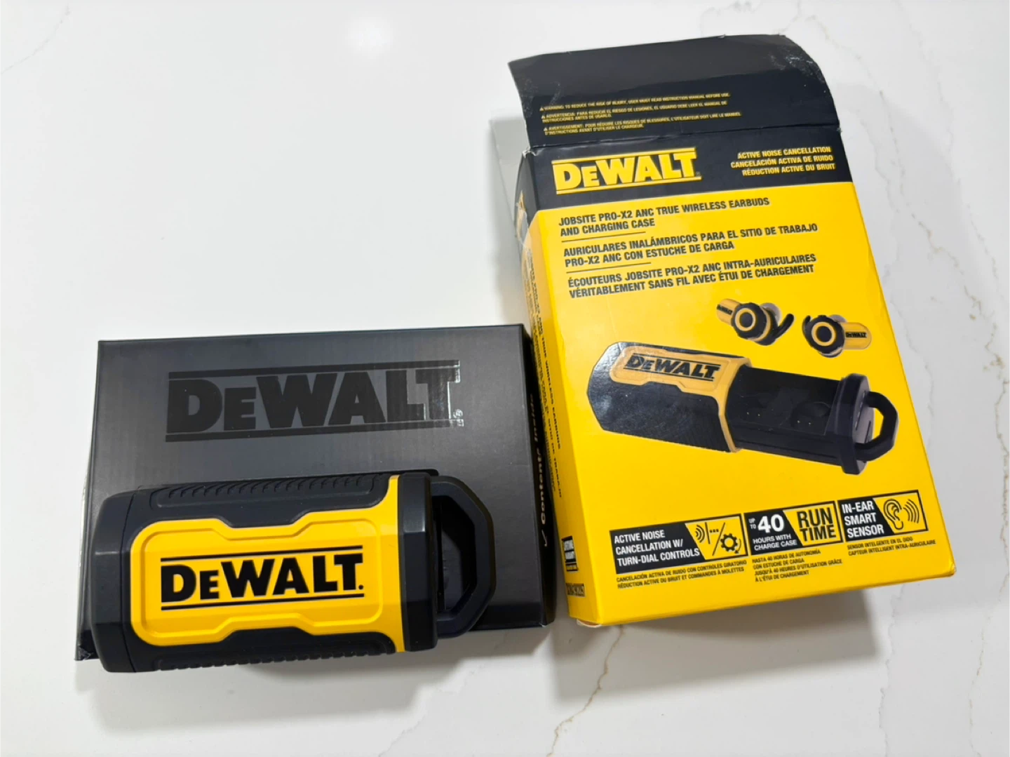 Dewalt Jobsite Pro-X2 ANC True Wireless Earbuds NEW