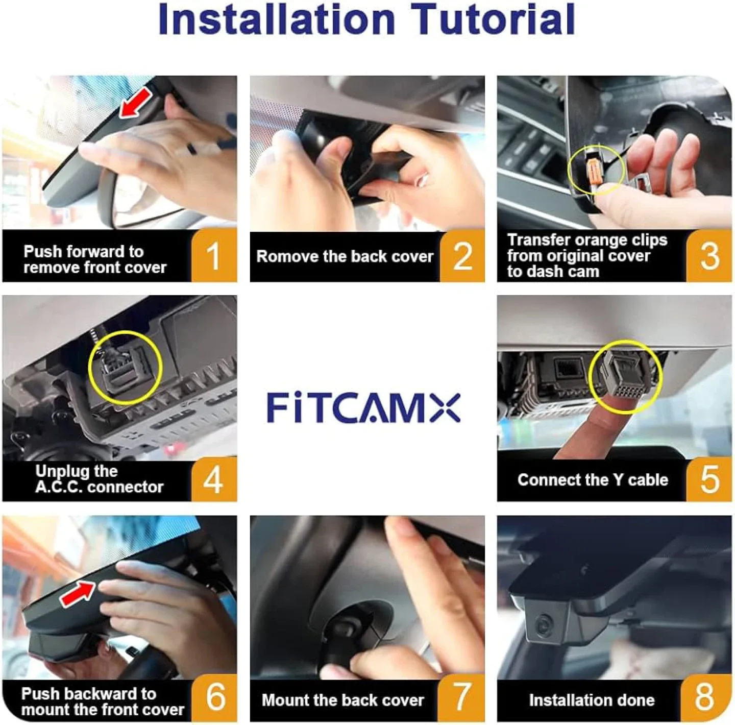 FITCAMX 4K Dash Cam for Toyota image indicator(3)