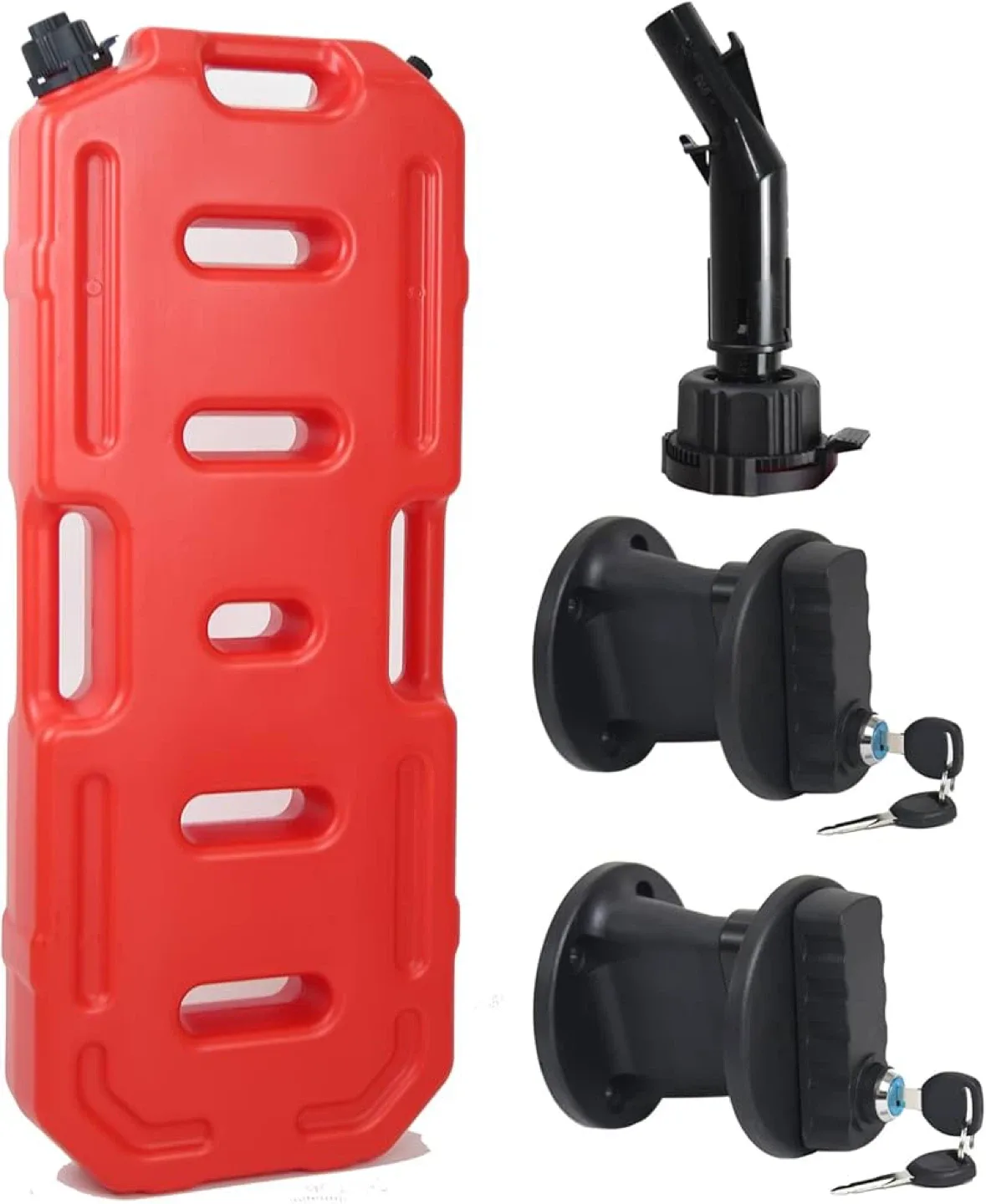 Red Plastic Gas Can with Spout image indicator(5)