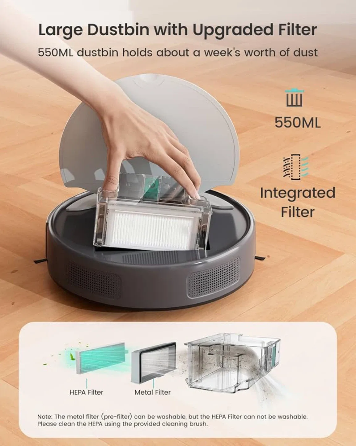 Lefant M310 Robot Vacuum Cleaner image indicator(2)