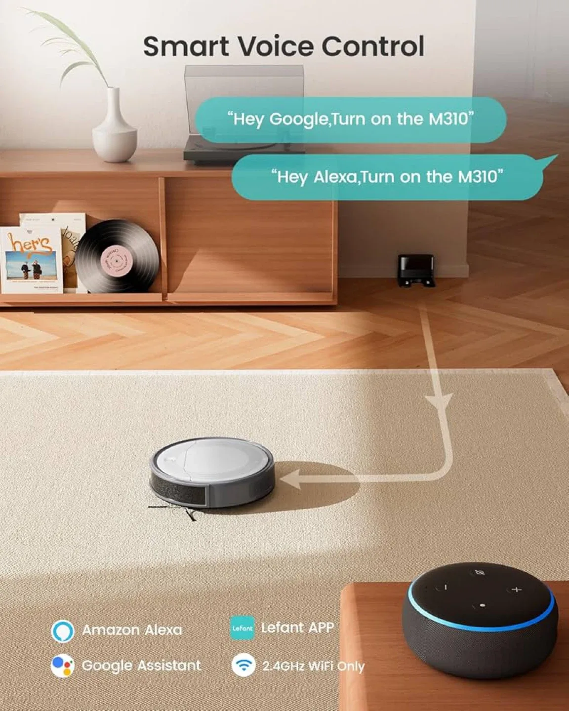 Lefant M310 Robot Vacuum Cleaner image indicator(5)