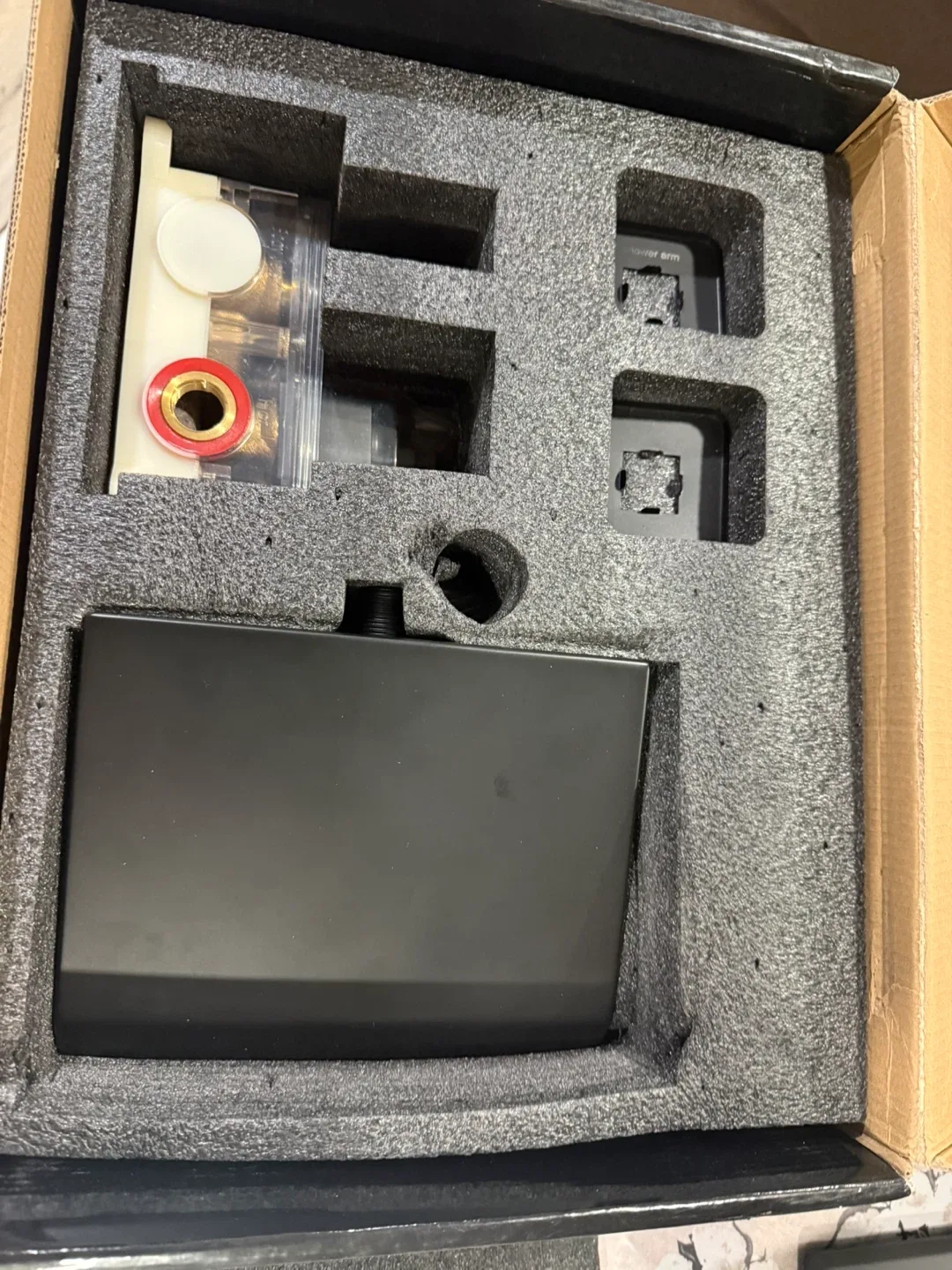 Matte Black 12 Inch Three Function Shower System - New image indicator(7)