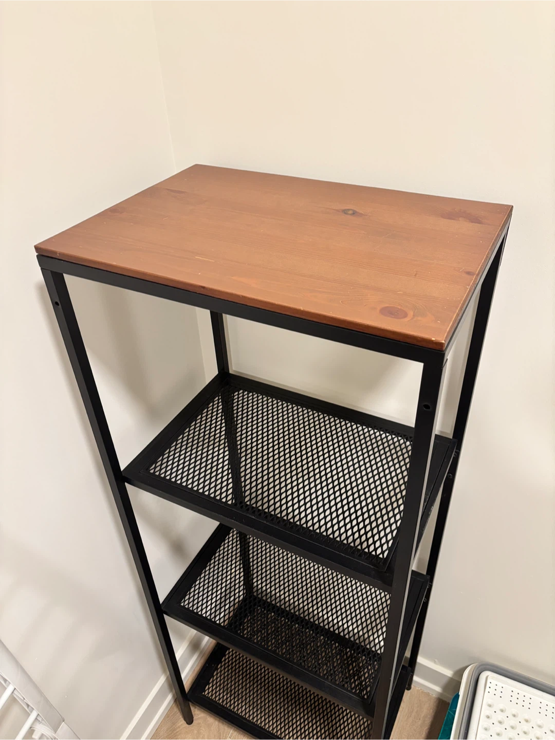 Wood & Metal Shelf Unit - IKEA FJÄLLBO - photo 4