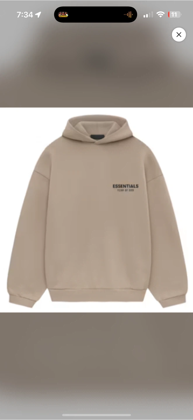 Essentials Fear of God Hoodie - Beige 2024