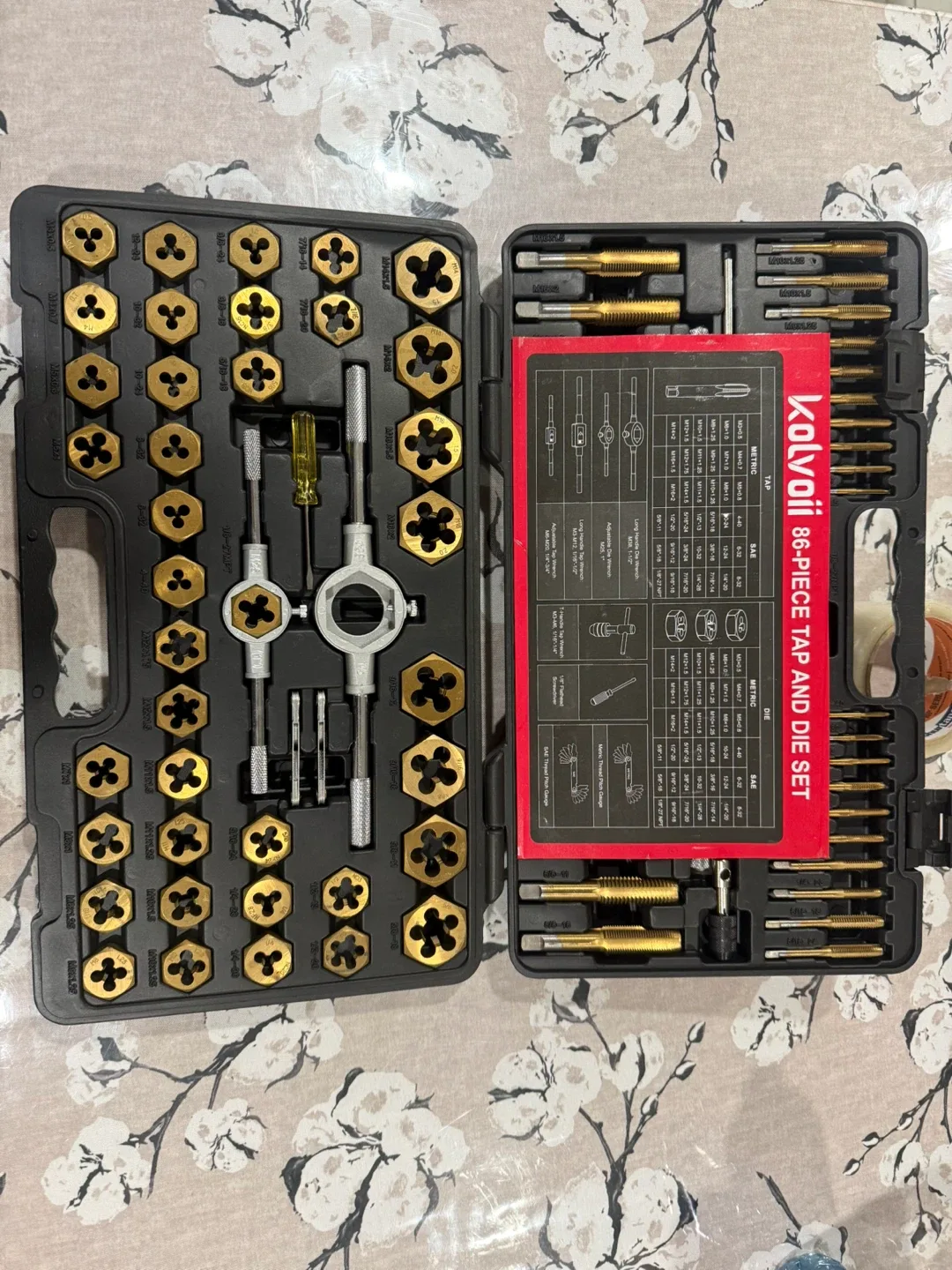 KOLVaii 86-Piece Tap and Die Set (Metric and SAE) image indicator(4)