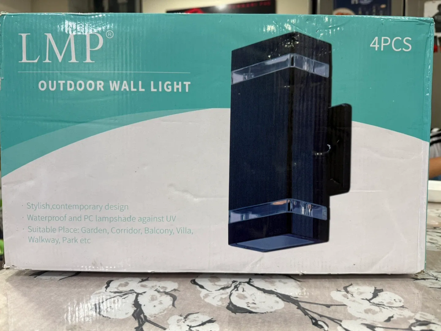 Outdoor Wall Light Fixture, Gray, Waterproof IP65 image indicator(6)