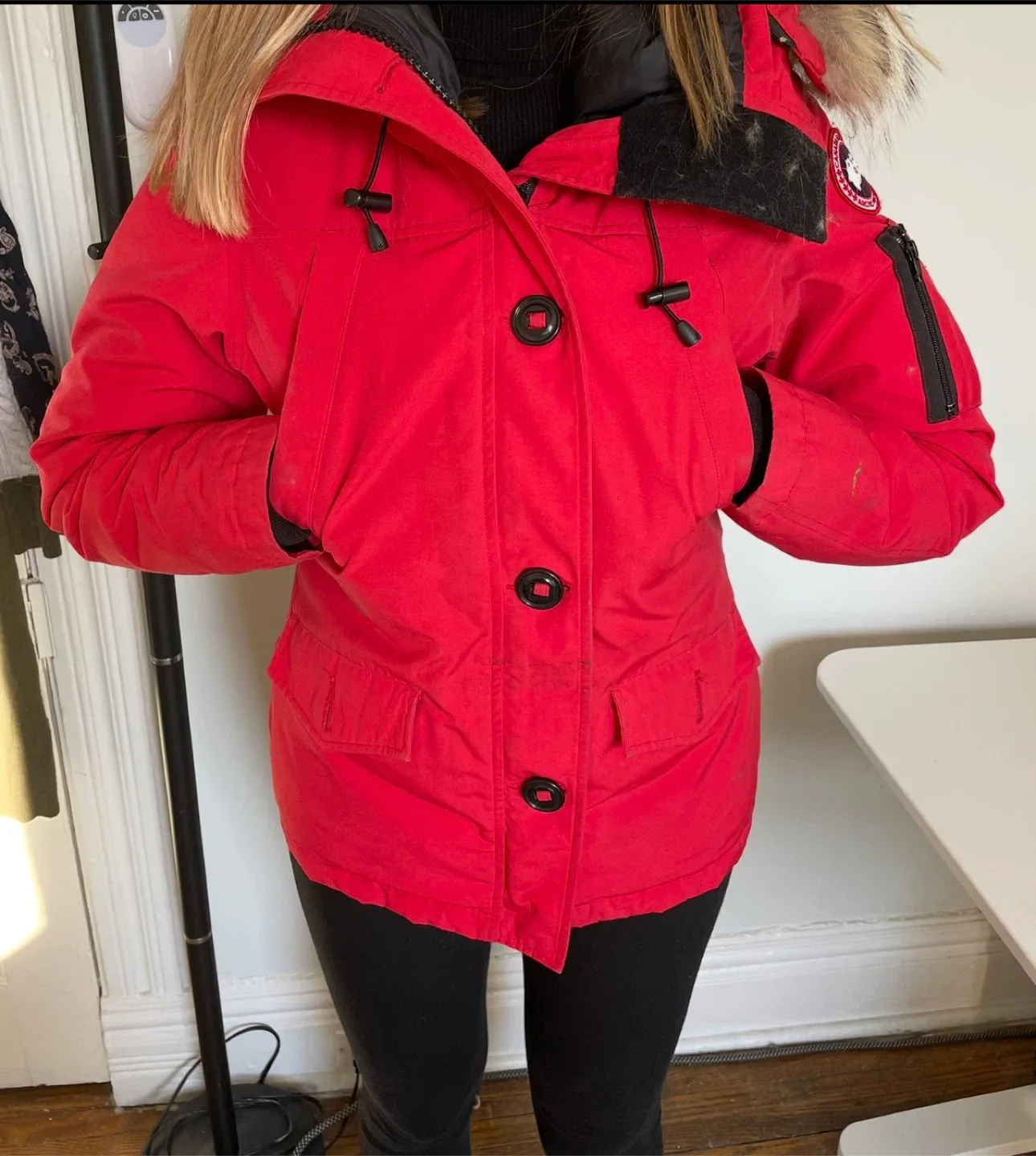 Canada Goose Size S -  Red Winter Coat image indicator(2)