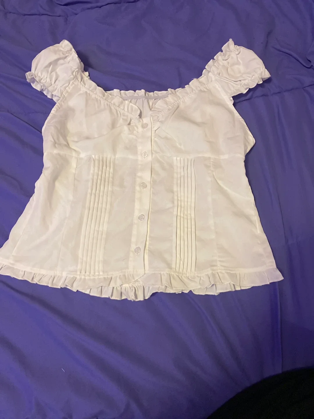 White Off-Shoulder Blouse