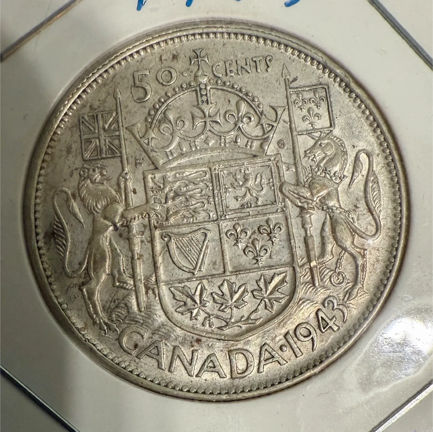 Vintage Canadian Silver half dollar image indicator(10)